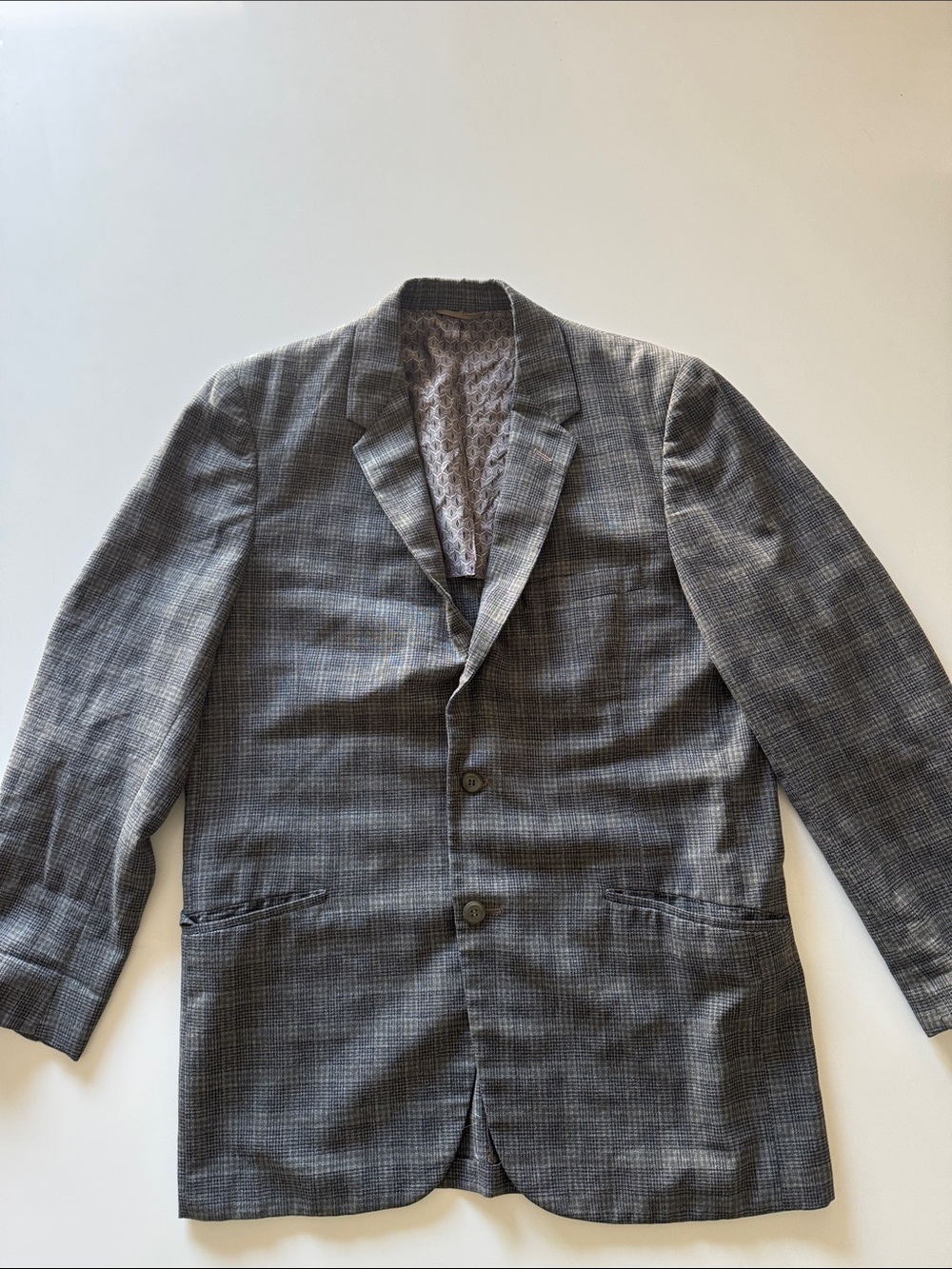Men's Gray Plaid Sport Coat - Tailored Everyday Blazer